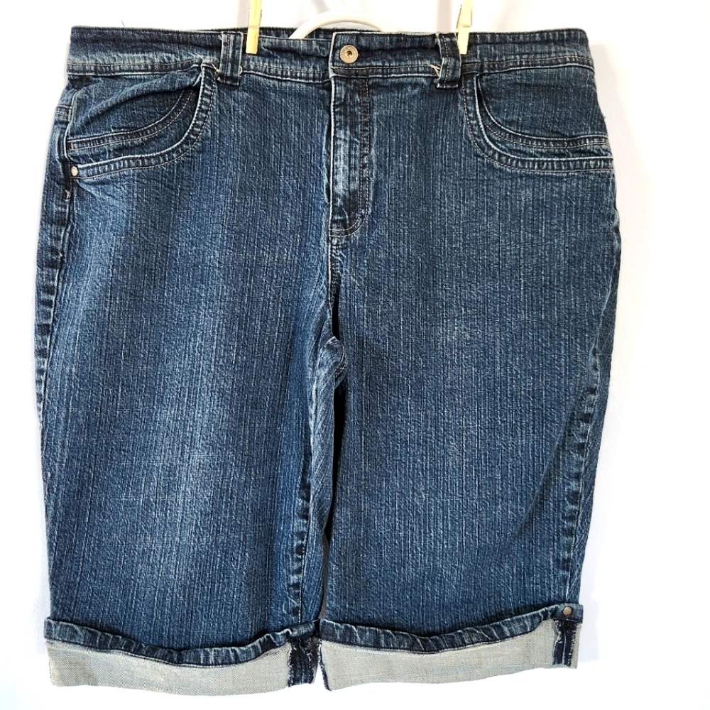 Gloria Vanderbilt Vintage Long Denim Shorts